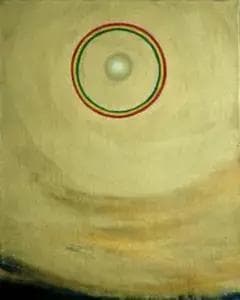 油絵 菅家令子 絵 絵画インテリア額付(銀) F3-G92023 風景希望祈り