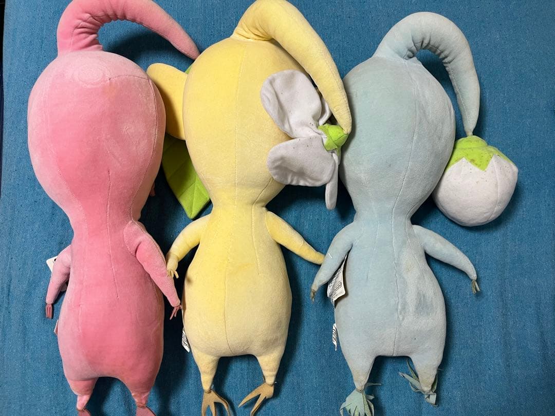 ピクミン　ぬいぐるみ　抱き枕　巨大サイズ　3体セット　レトロ　2001年