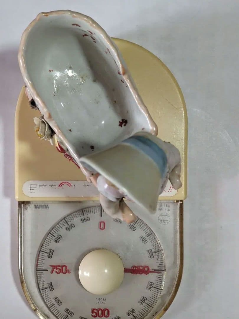 ♦明治時代 アールヌーボ 陶磁器人形 小物入れ？渋沢栄一 ポスター 骨董品