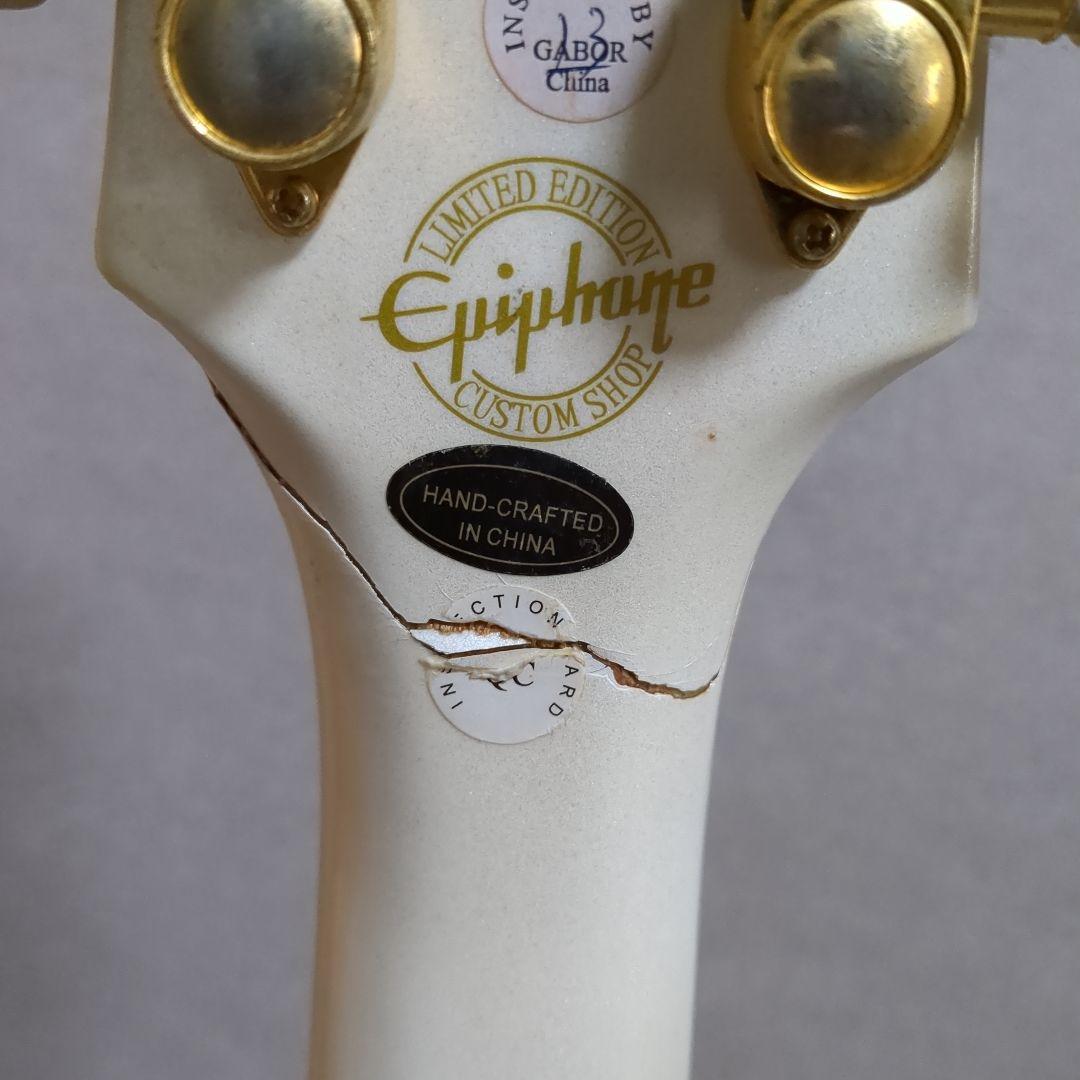 Epiphone セミアコースティックギター ホワイト（ジャンク）