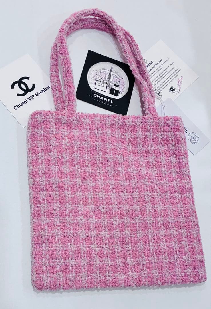 CHANEL トートバッグ　フリル　ビッグココ　シャネルノベルティ　ショルダー