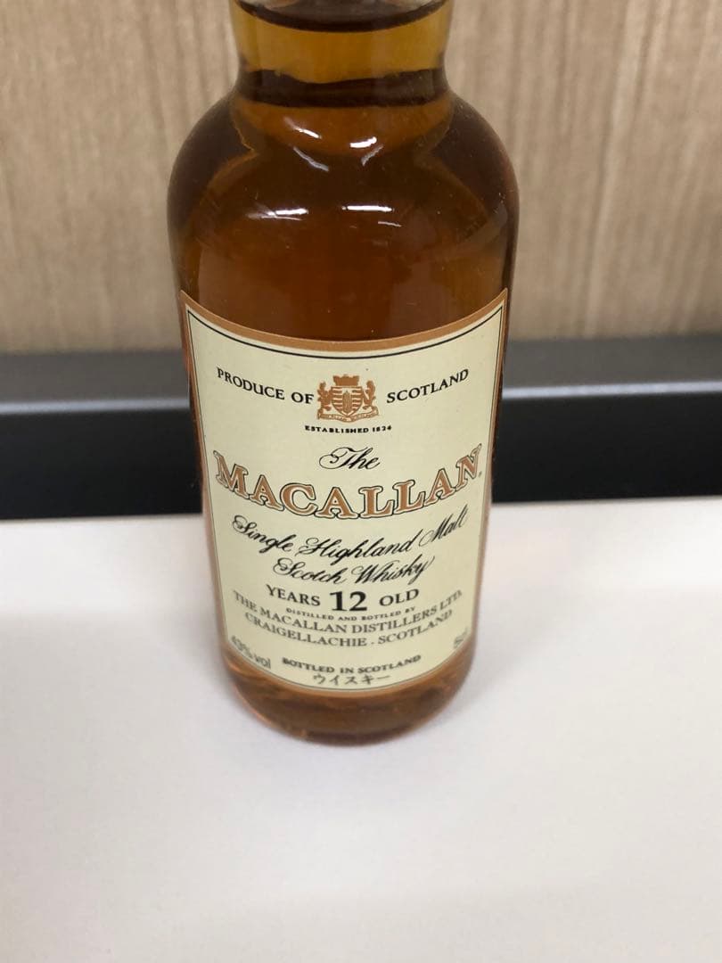 マッカラン 12年 ミニボトル シングルモルトウイスキー 50ml 化粧箱