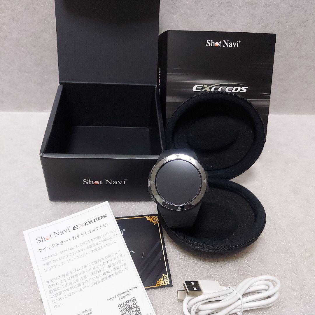【在庫一掃セール・美品】Shot Navi EXCEEDS ゴルフGPSウォッチ