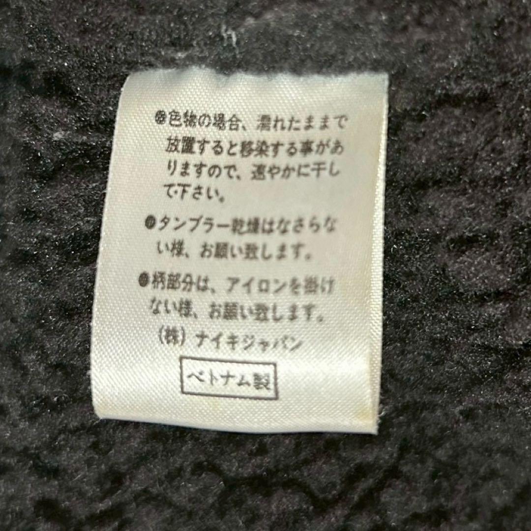 【希少】NIKE ナイキ スウッシュ刺繍 ベンチコート ロングコート ブラックL