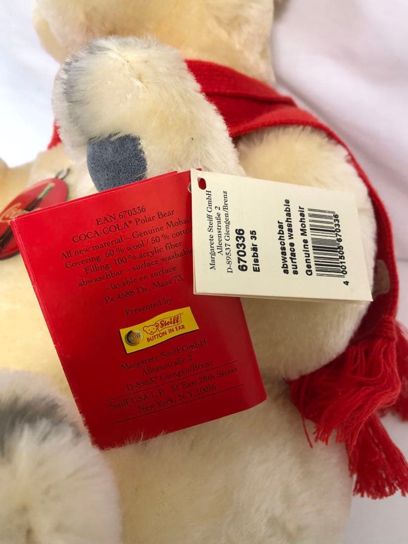 STEIFF POLAR BEAR コカコーラポーラベア ぬいぐるみ