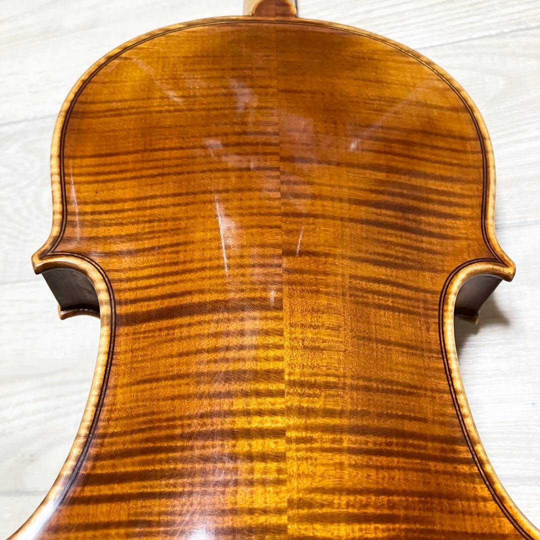 【中古良音】Jan Lorenz NO.37 4/4 バイオリン　虎杢　虎杢目