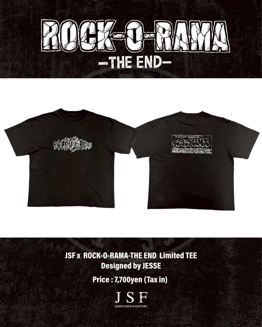 JSF ROCK-O-RAMA-THE ENDTシャツ XXL会場限定新品未使用