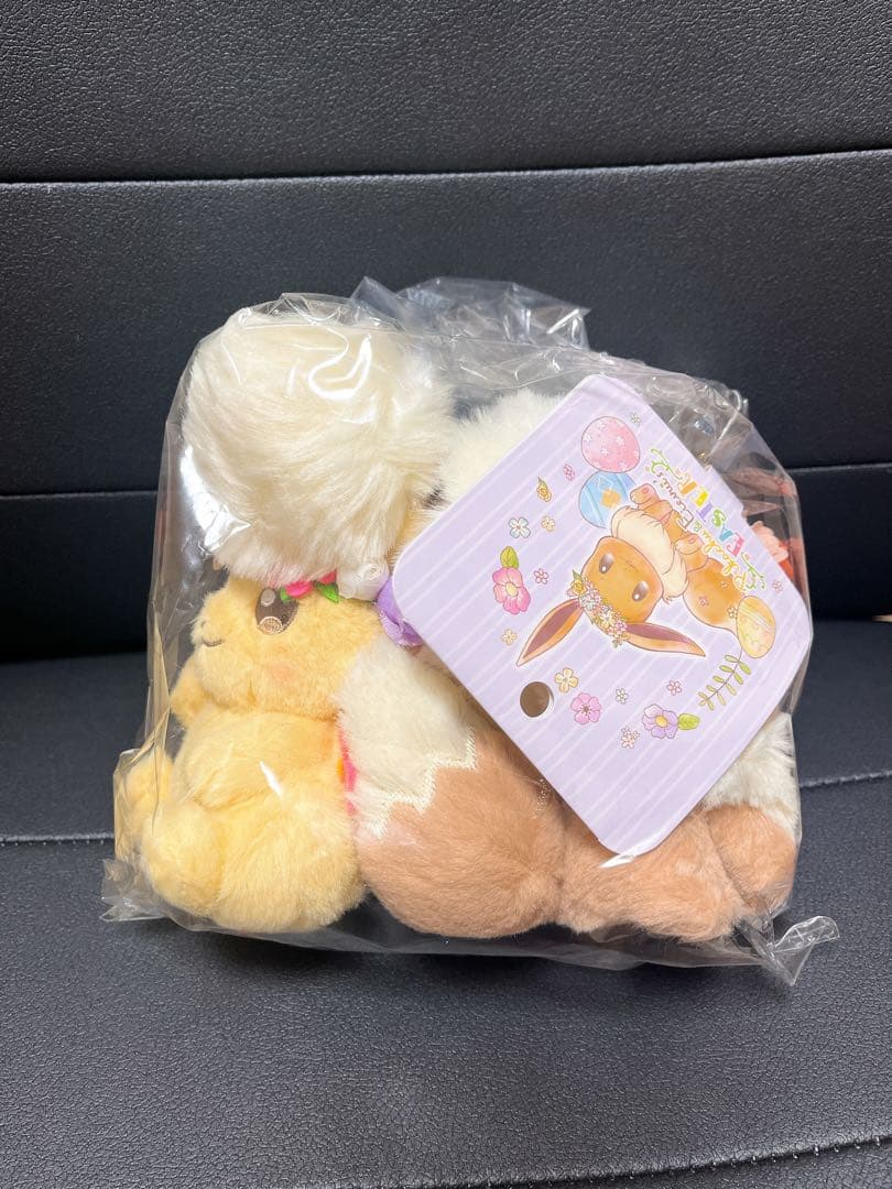 【希少】ポケモンセンター限定ピカチュウ　イーブイ　イースター　チャーム付きぬい