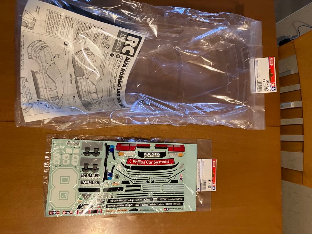 タミヤ　アルファロメオ155V6 スペアボディ　ステッカー付き　新品