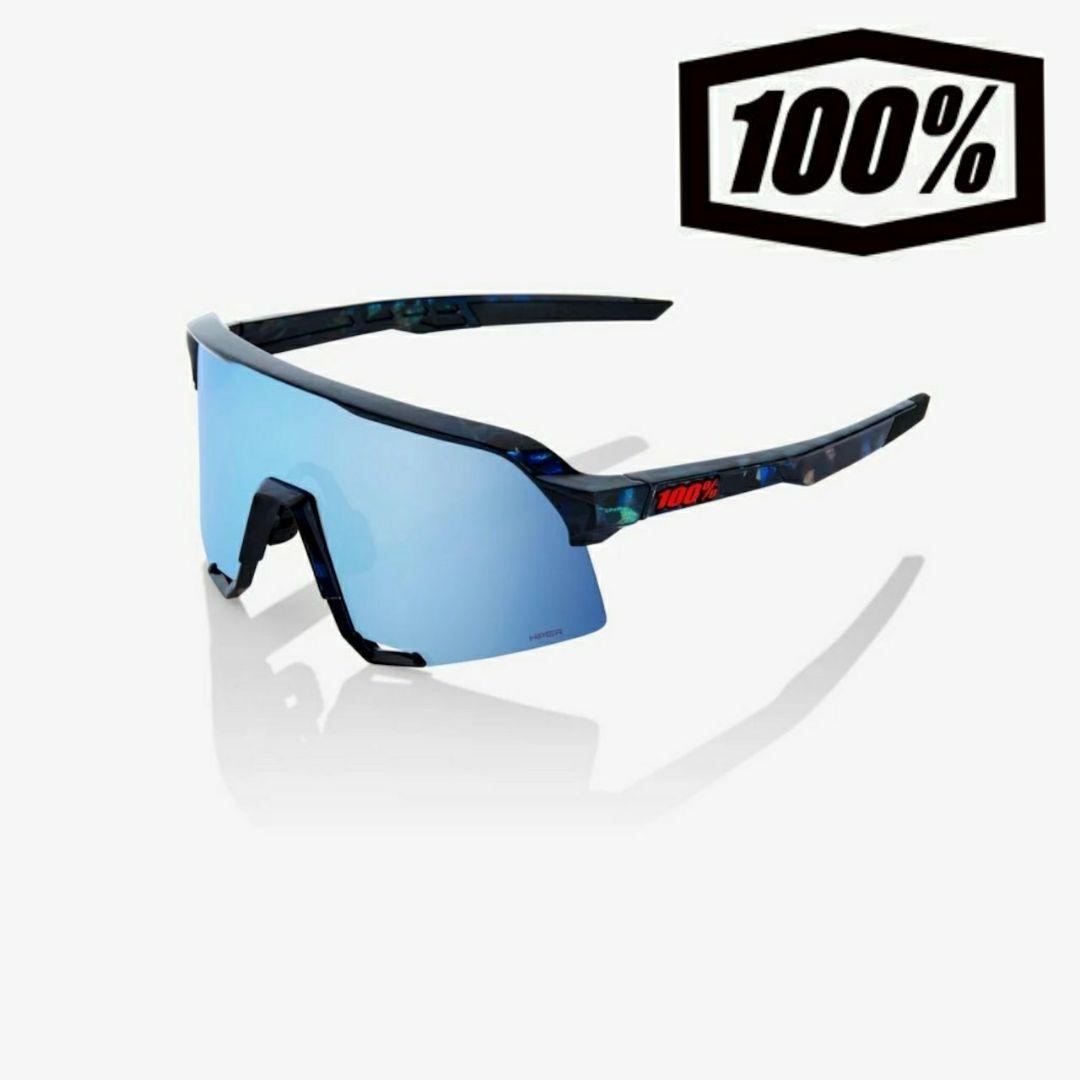 100% S3 ブラックホログラフィック ワンハンドレッド サングラス