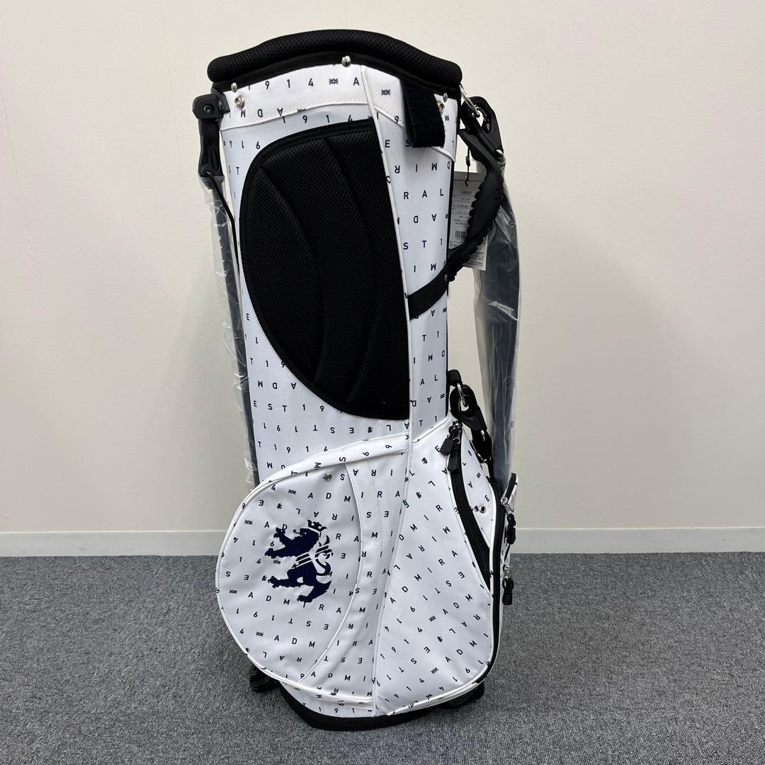 【新品】アドミラル ゴルフ スタンド キャディバッグ ホワイト ADMG3AC9