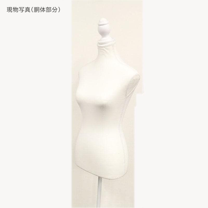 上半身 女性 レディース トルソー マネキン ホワイト 9号サイズ 腕なし