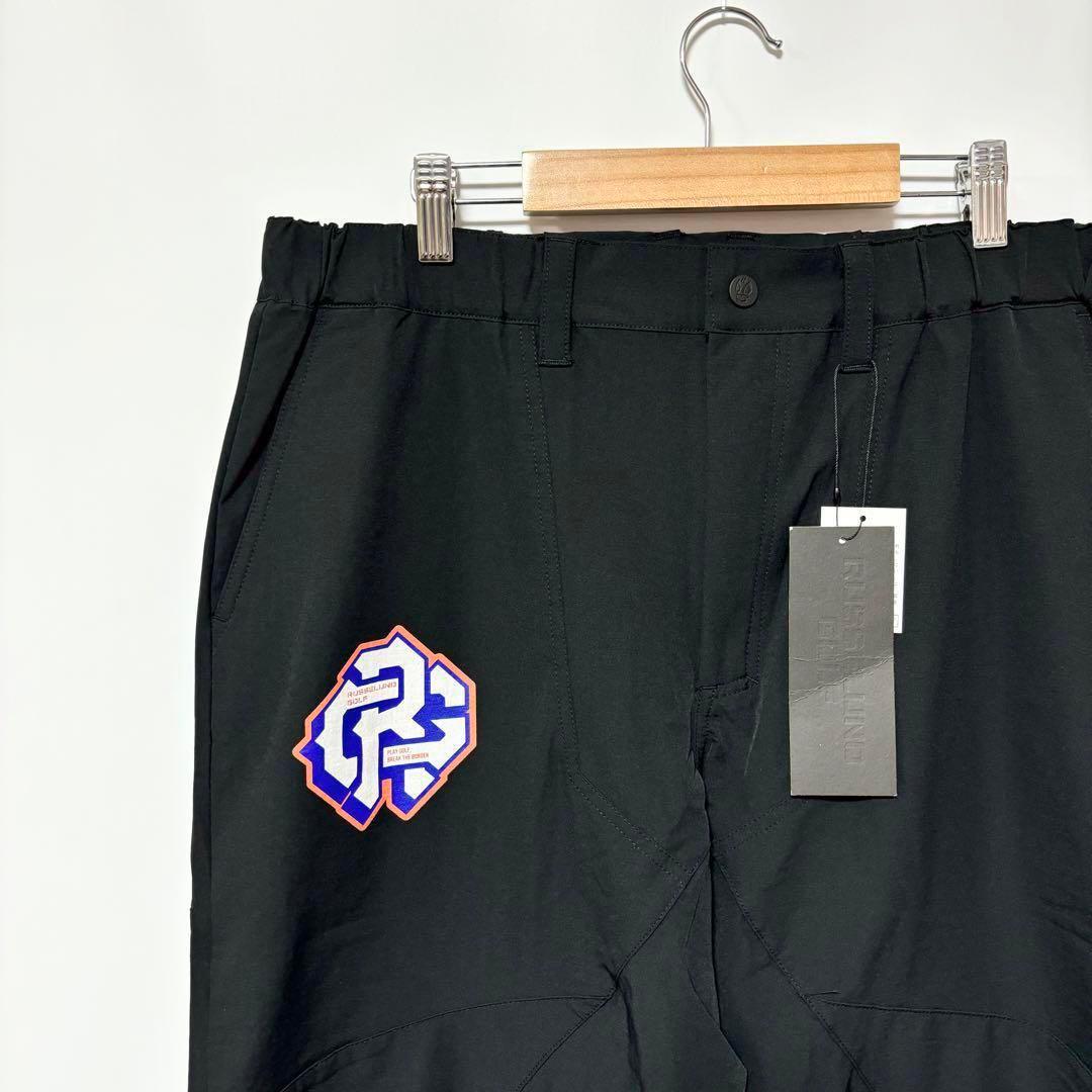 新品 ラッセルノ ゴルフ マルチロゴ ロングパンツ ブラック XL 6