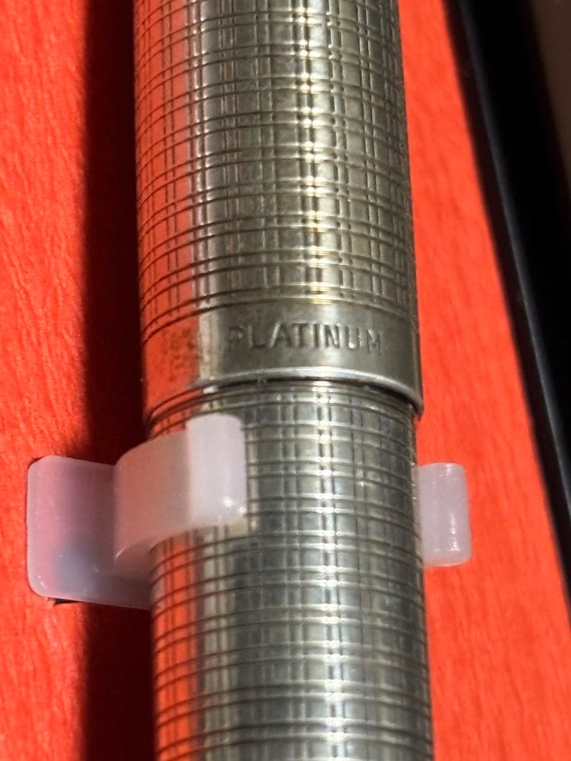 中古美品18KWG PLATINUM 万年筆 スターリングシルバー
