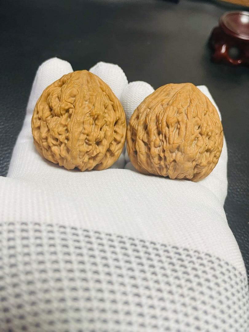 厚揚げNo.408❤️遊ぶクルミ　文玩核桃 希少変高級種平谷虎头王