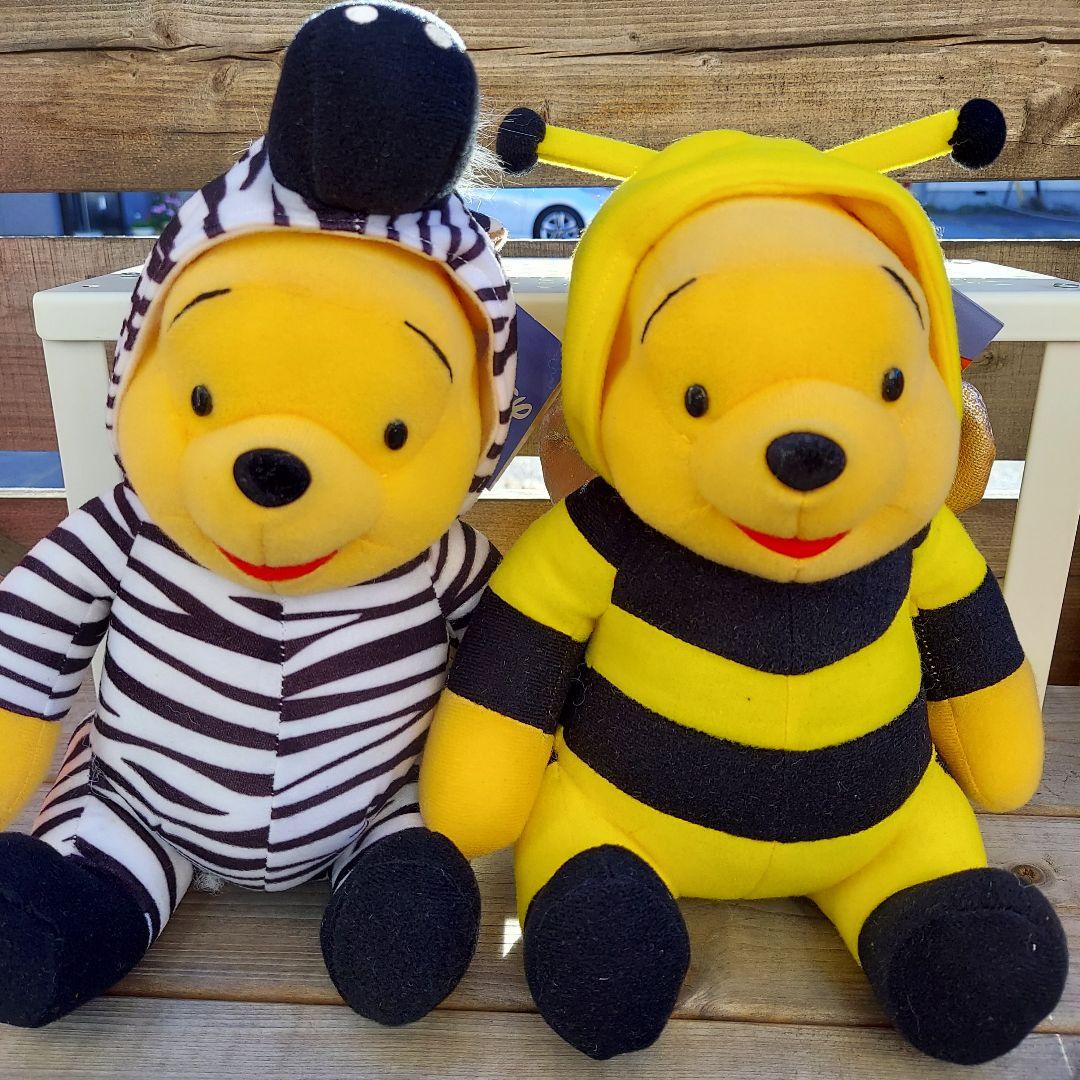 ディズニー くまのプーさん 着ぐるみ ぬいぐるみ 蜂蜜瓶 小物入れ 未使用 美品