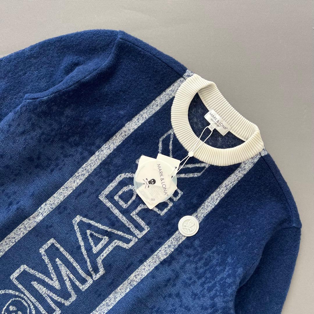 【新品】MARK&LONA マークアンドロナ　メンズ　セーター　ニット　デカロゴ