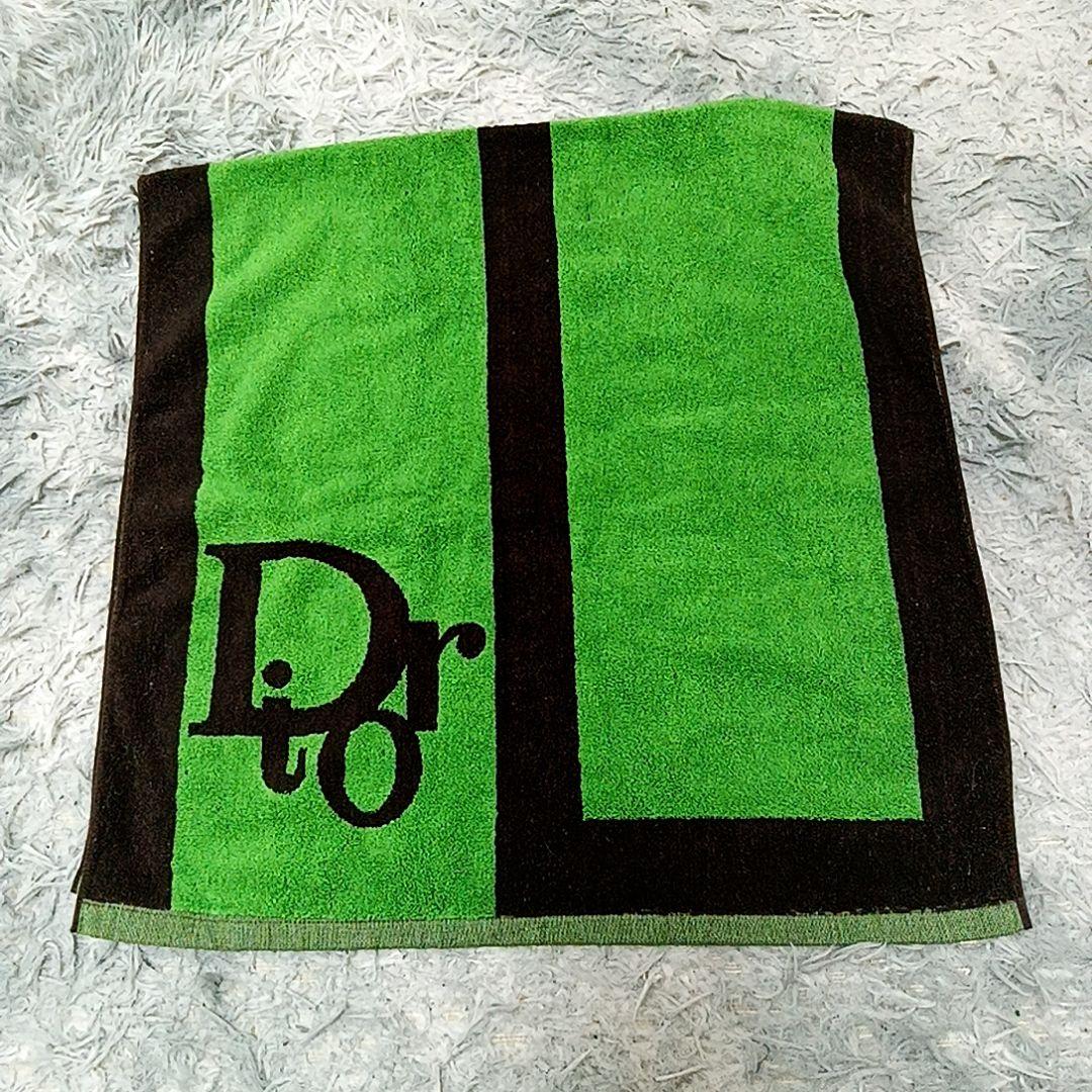 レアChristian Dior ディオール ヴィンテージ バスタオル ロゴ