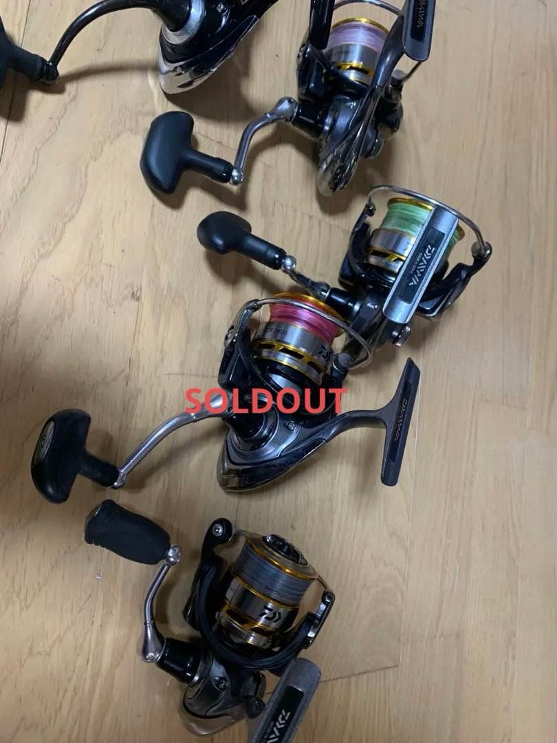 ダイワ　スピニングリール5台セット