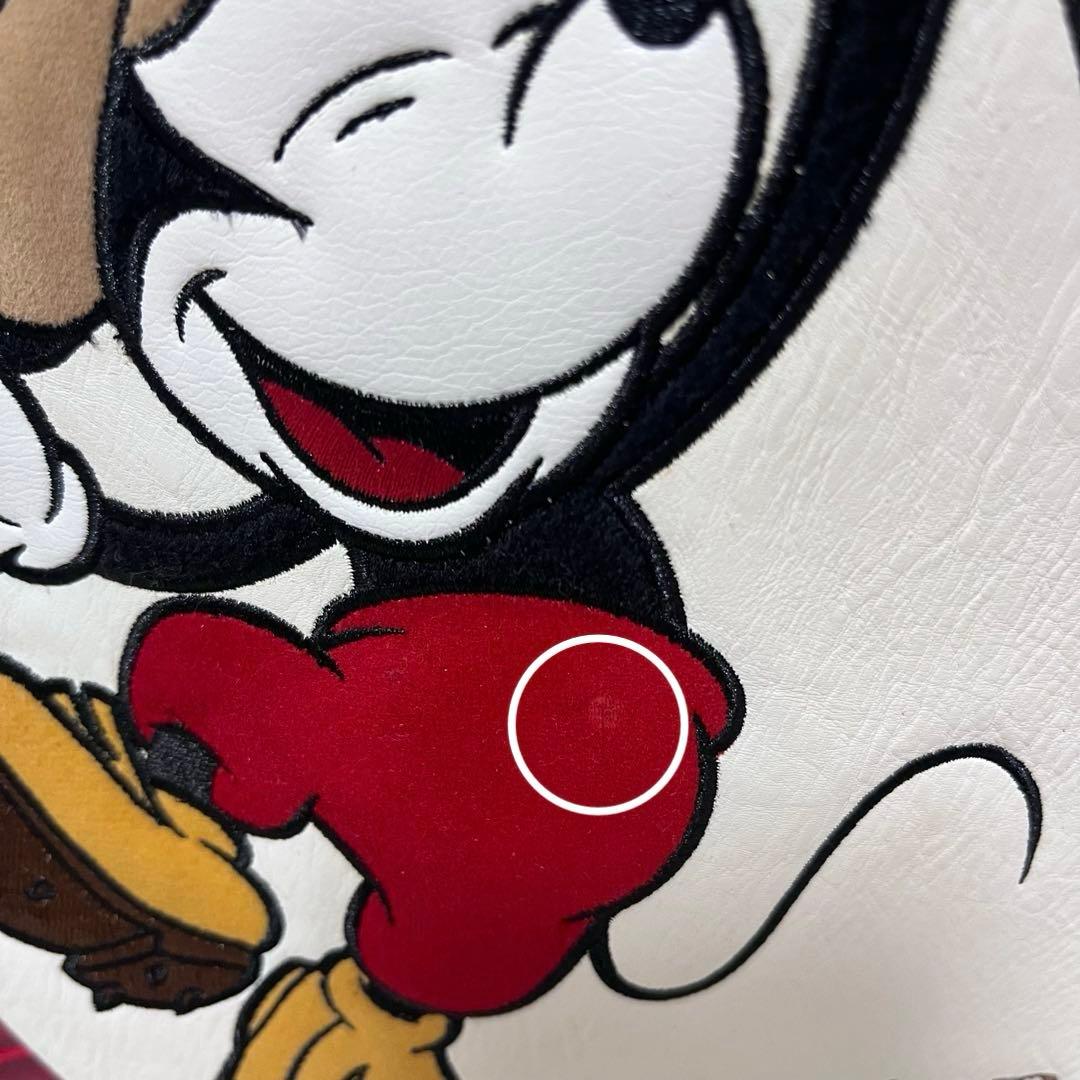 美品 ゴルフ キャディバック ディズニー ミッキー レッド 赤 ネームタグ付