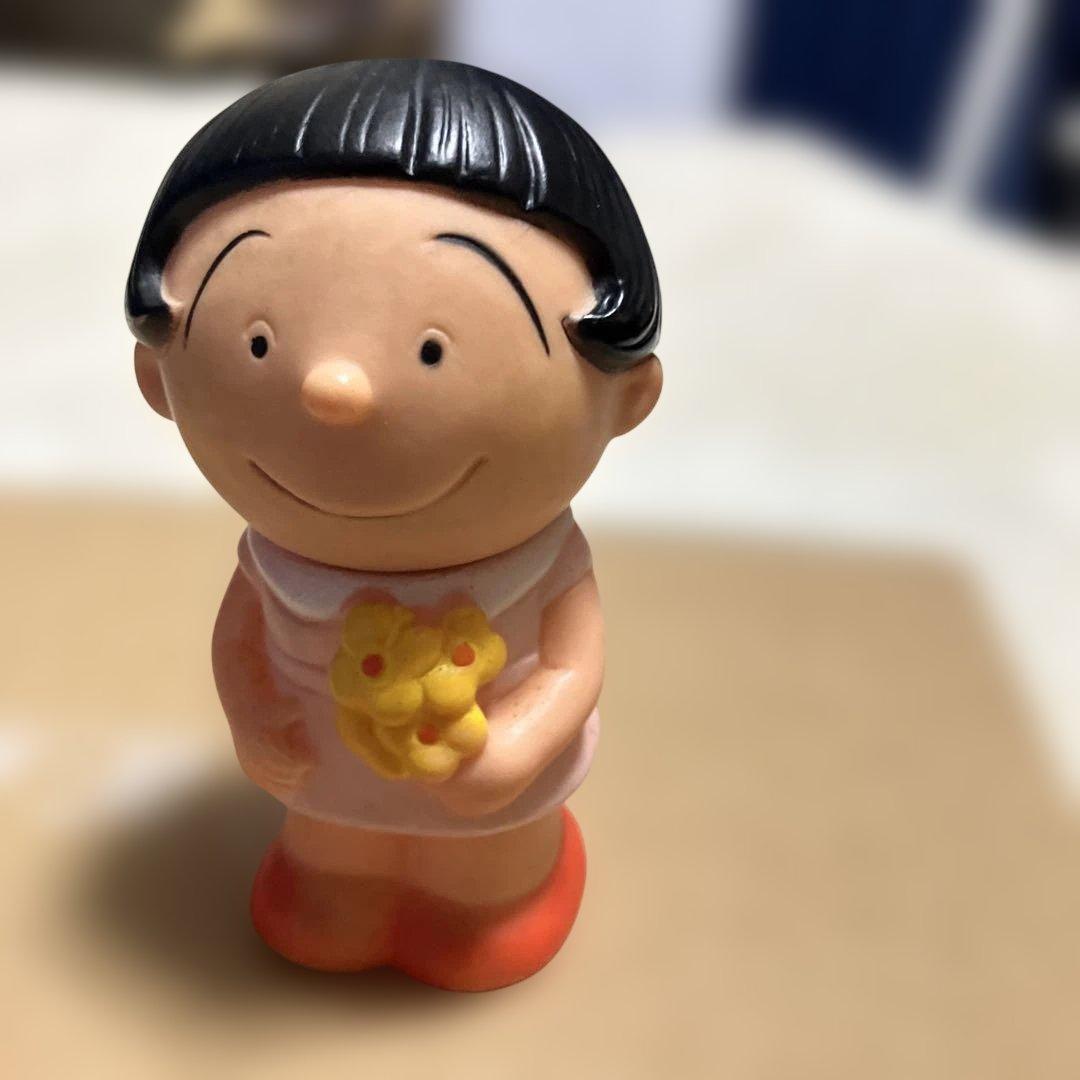 (希少) 昭和レトロ　サザエさん　タカラ　ワカメちゃん　貯金箱　ソフビ