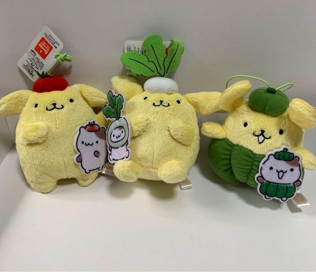 激レア　タグ付き　ポムポムプリン　新鮮お野菜マスコット　3種類　コンプリート