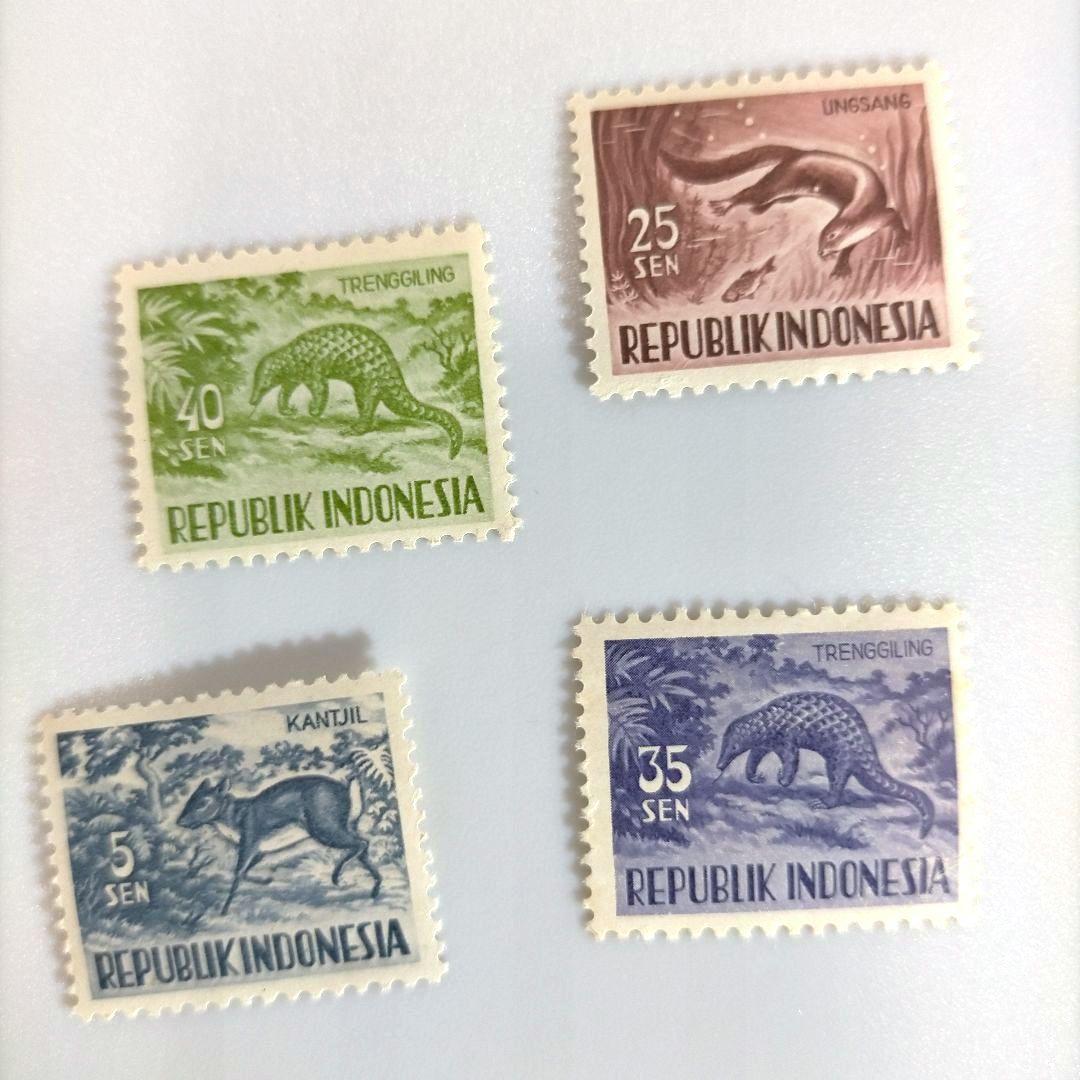 2615 外国切手 インドネシア 1960年頃 動物 シリーズ11種 未使用