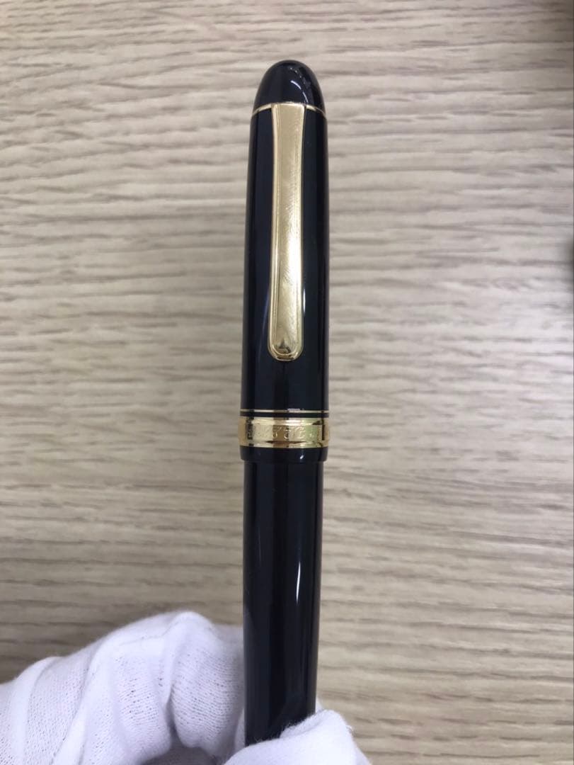 K14ペン先の黒い万年筆 2本セット