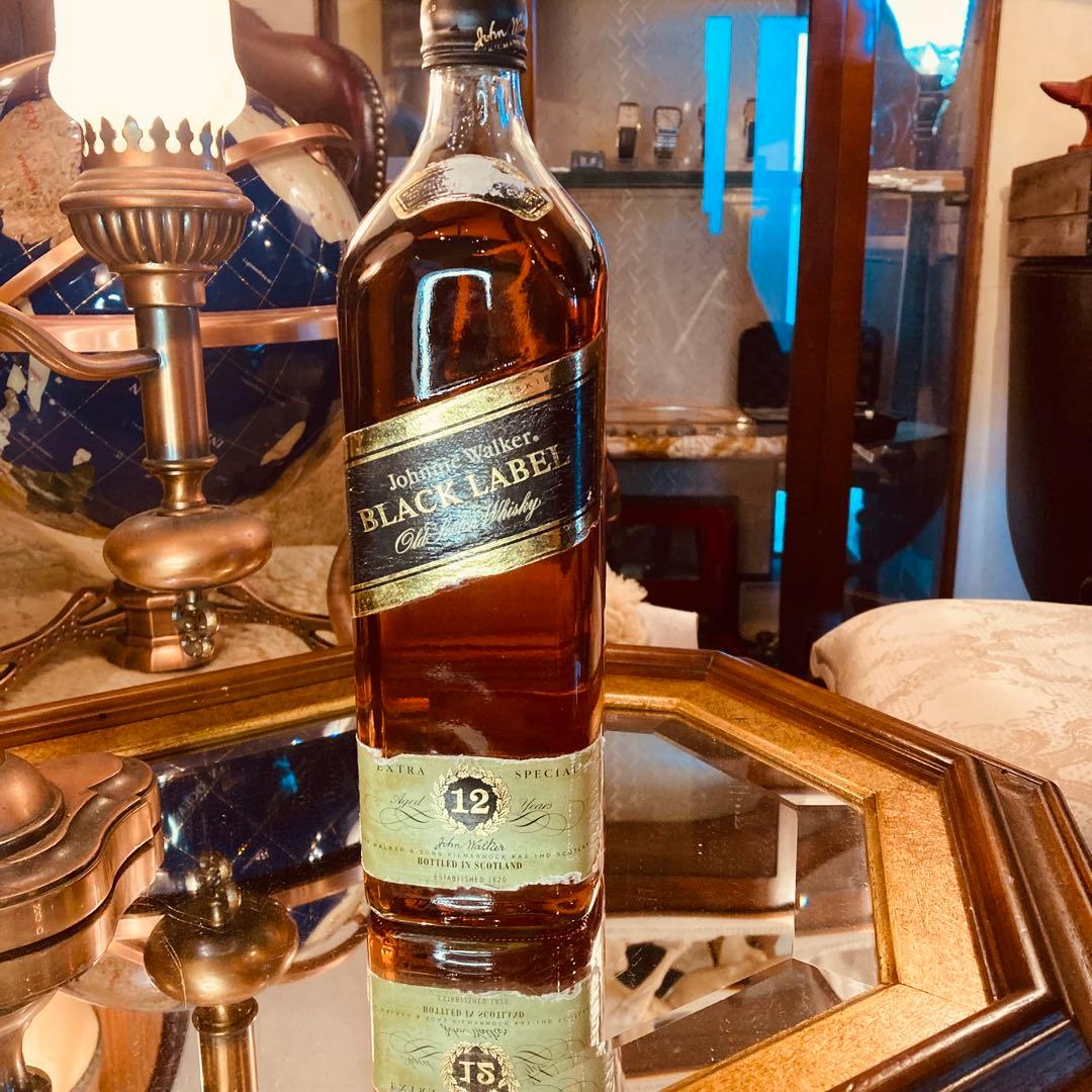 未開封古酒 '80 ジョニーウォーカー ブラックラベル 12年 1L 43％