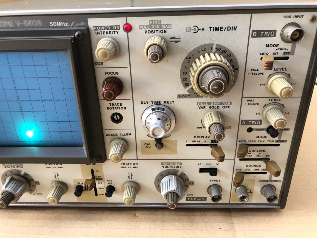 HITACHI 日立 オシロスコープ V-550B 50MHz(E14)