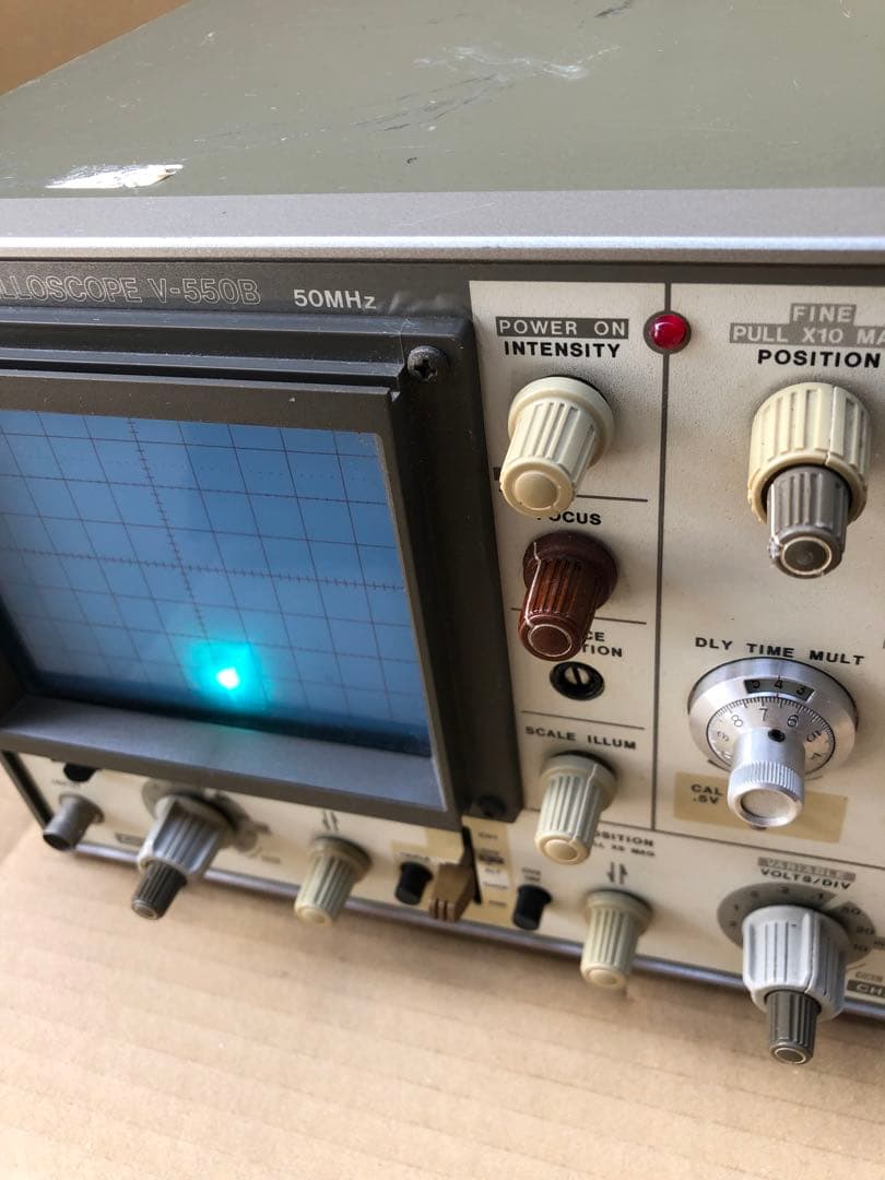 HITACHI 日立 オシロスコープ V-550B 50MHz(E14)