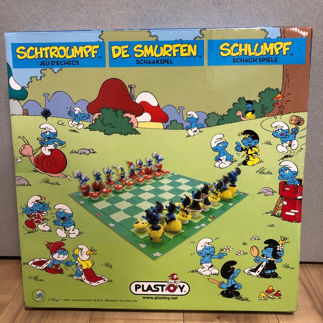 【未開封】Smurf スマーフ　チェスセット　フィギュア PLASTOY社製