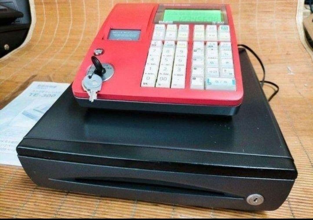 カシオレジスター　TE-300　フル設定無料　 送料無料人気機種　454500