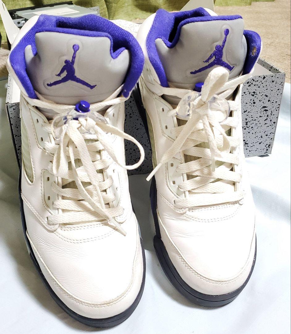 Air Jordan 5 ホワイト/パープル