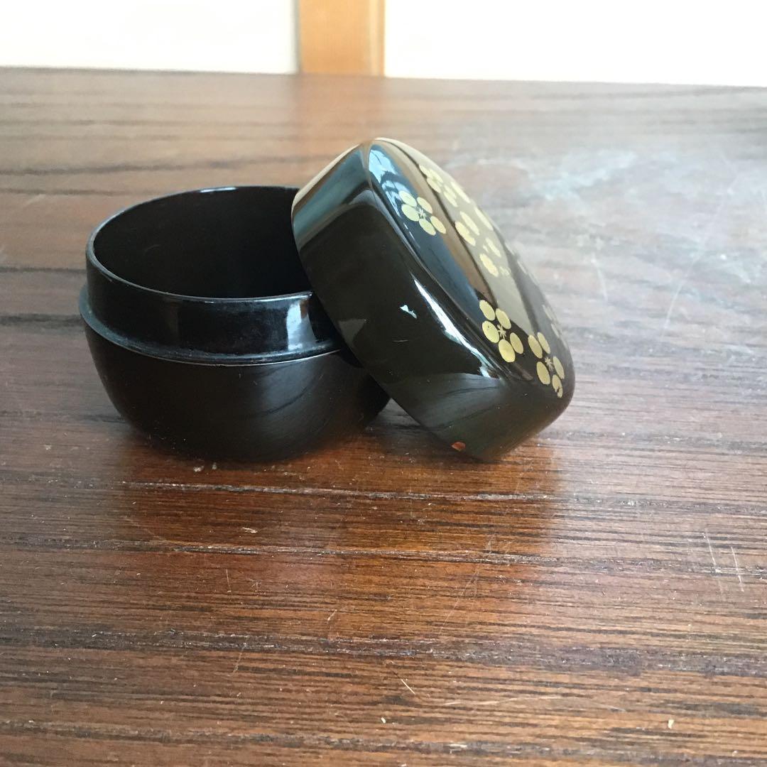 覚々斎在判利写桜香合堀ノ内宗完箱書