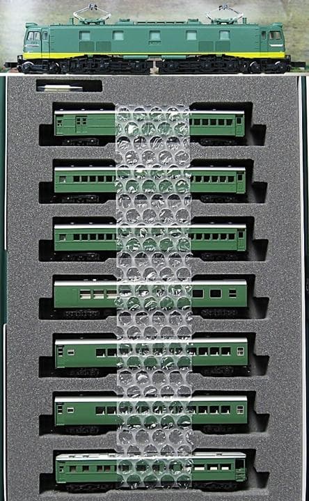 Nゲージ鉄道模型 KATO EF58電気機関車＋特急つばめ青大将客車7輌セット