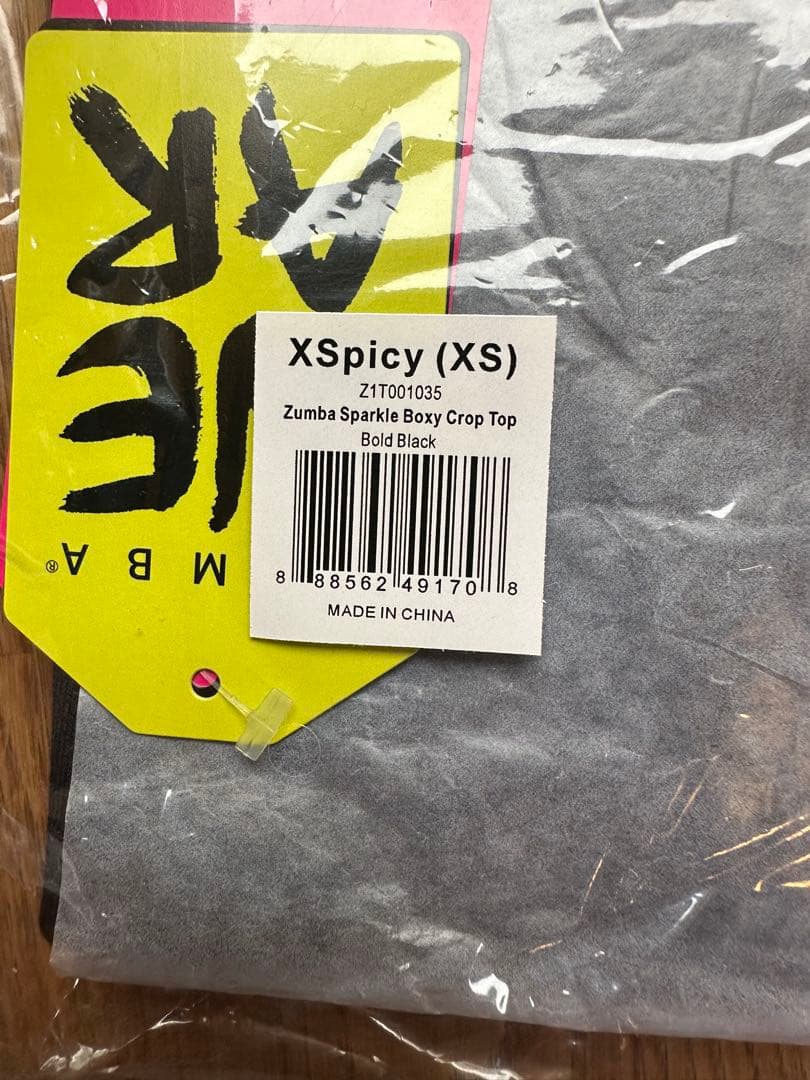 新品　正規品　ズンバ　X S スパンコール　Tシャツ　トップス