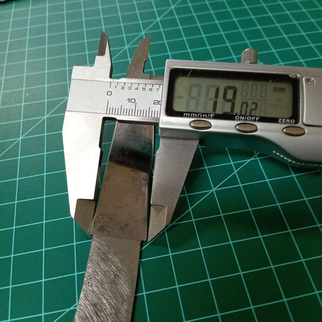 【ナイフ加工用玉鋼/合法サイズ】無銘脇差・短刀/錆身日本刀切先部分残欠
