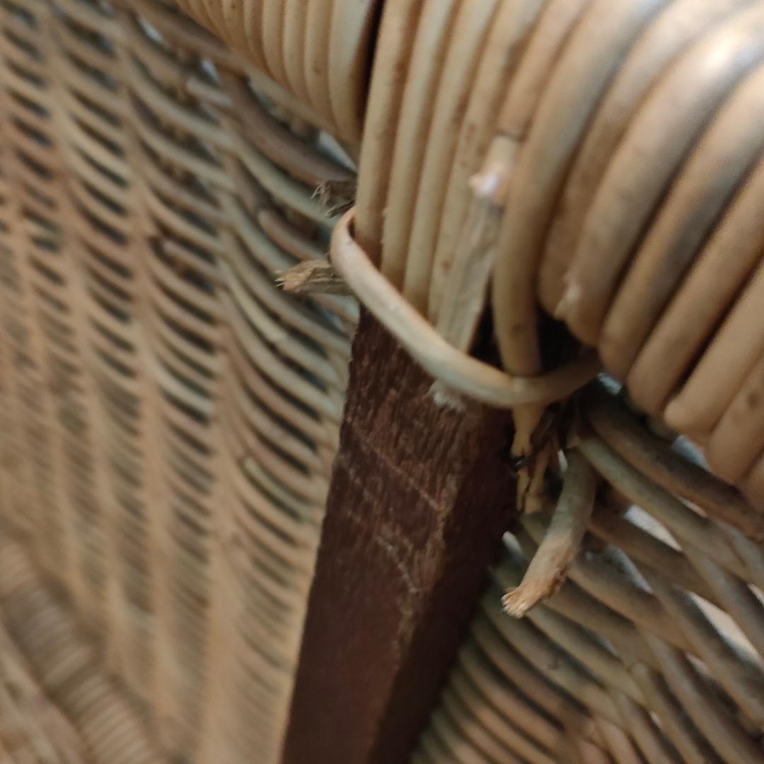 【愛犬の家】　ペット小屋　ラタン 籐　室内用　小型・中型犬　幅62cm