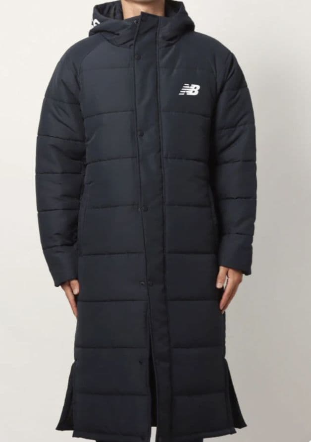 【美品】new balance☆ベンチコート☆Ｌサイズ 紺 防寒