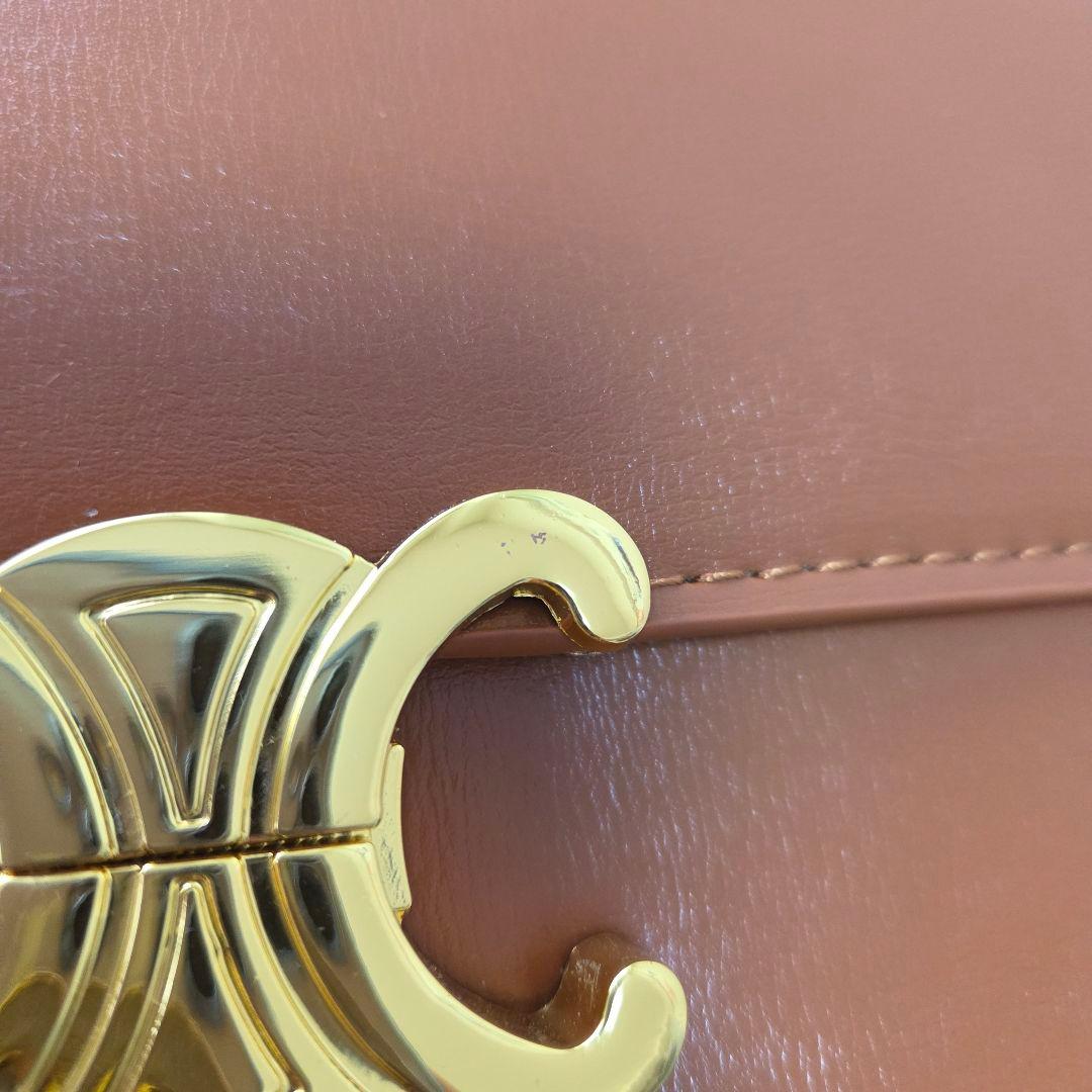 CELINE トリオンフ バッグ ブラウン
