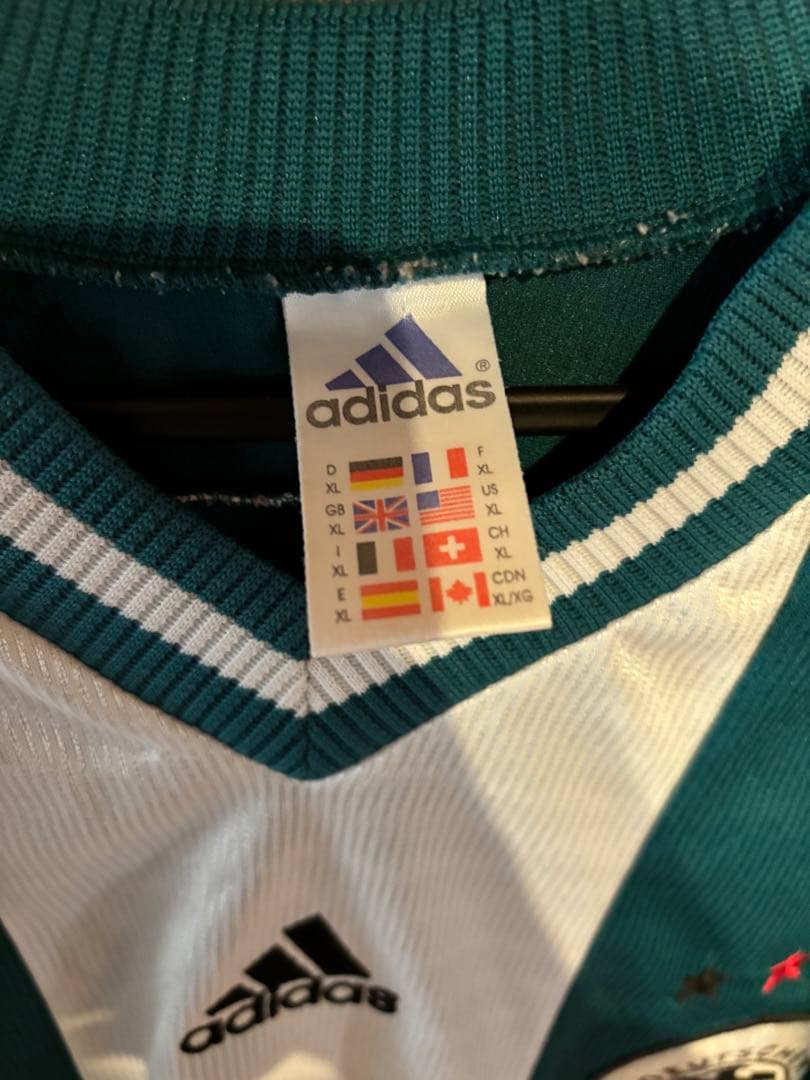 90s 98年　ドイツ代表 アウェイ ユニフォーム 緑　XL