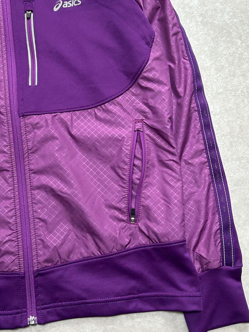 セットアップ ASICS ジャケット パンツ 裏起毛 上下 モーションサーモ L