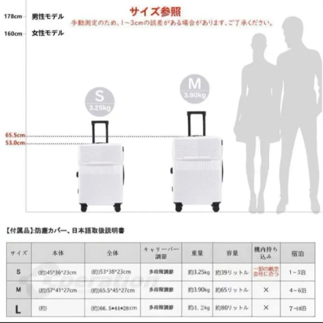 未使用✨多機能ファスナー式スーツケース 機内持込可 外収納 S 定価¥1.3万