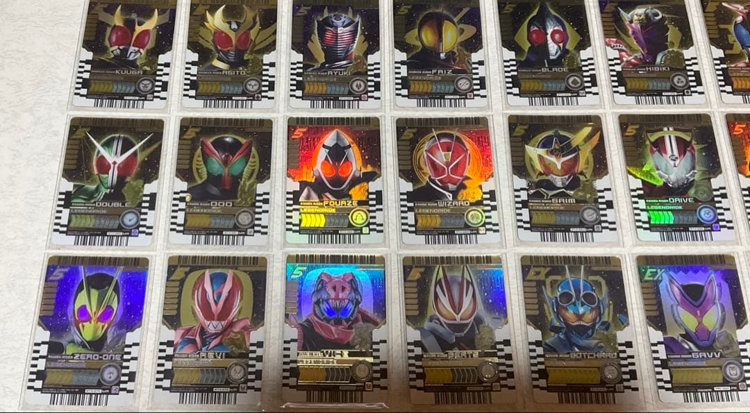 ライドケミートレカ マーベラスレア クウガ～ガヴ、レジェンド オマケ付き！