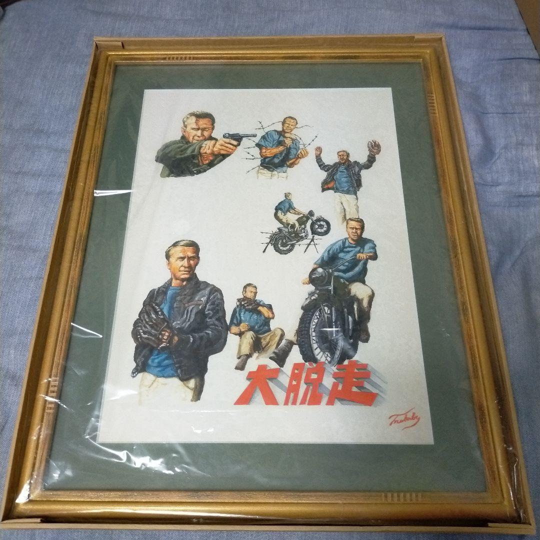スティーブ・マックイーン 大脱走 イラスト原画 １点物