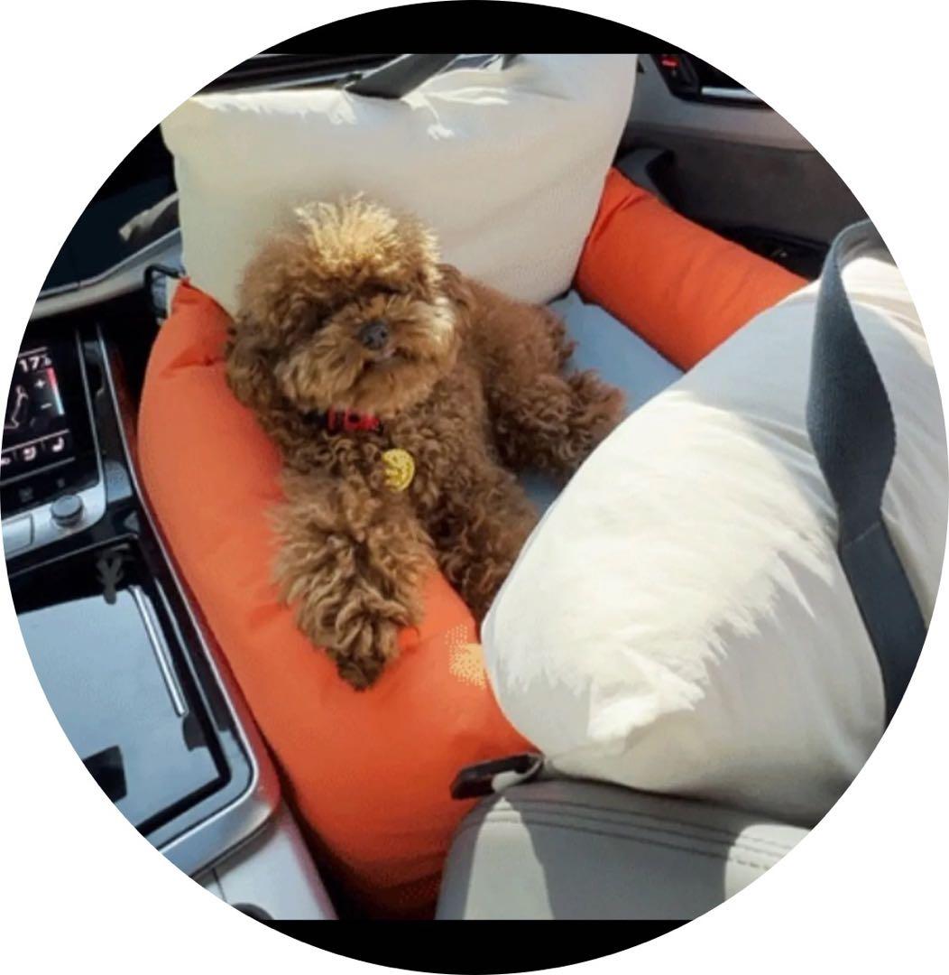 ペットカーシート ペットドライブボックス ペットキャリー犬用カーシートSサイズ黒