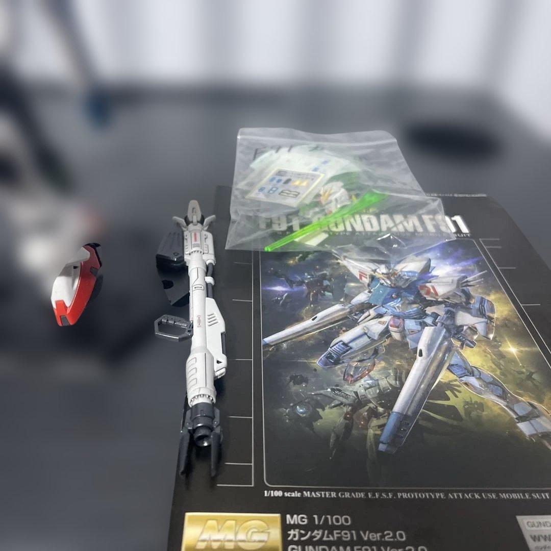MGフリーダムガンダムVer.2.0 MGガンダムF91 Ver.2.0の2体