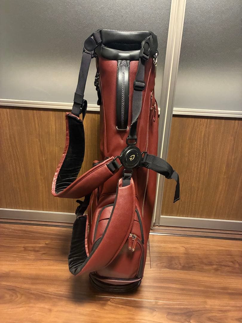 【中古美品】VESSEL 7.5型 スタンド式キャディバッグ ダブルストラップ