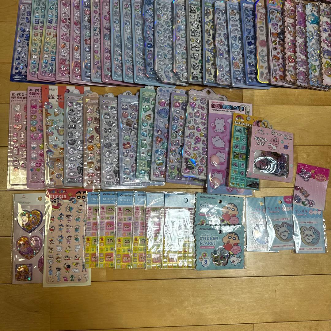 ボンボンドロップシール ディズニー サンリオ オリジナル まとめ売り 100枚